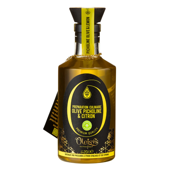 Huile d'olive culinaire Olive picholine & citron