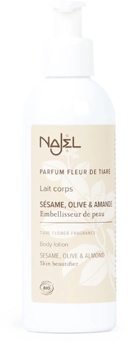 Lait corps certifié bio à la fleur de tiaré - Najel