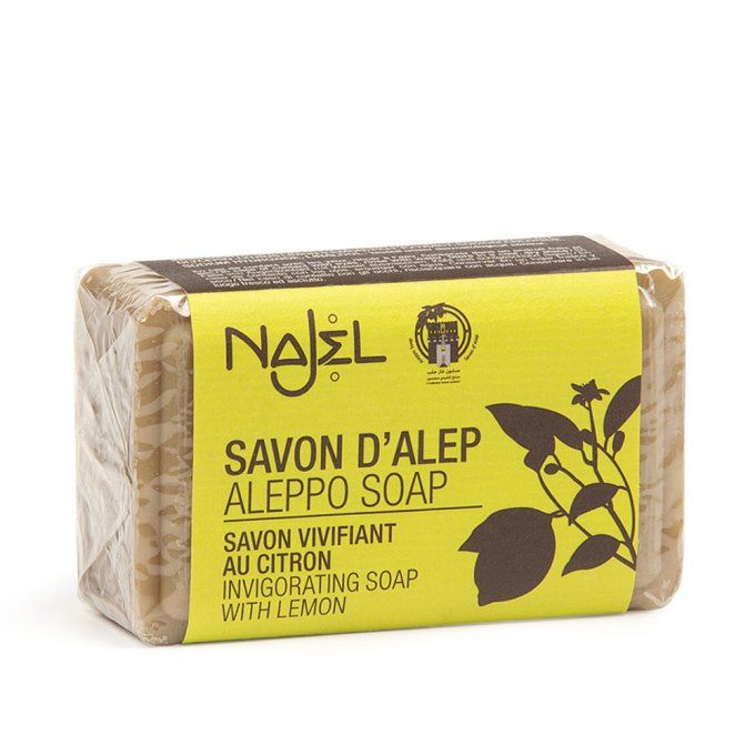 Savon d'Alep à l'huile essentielle de citron Peaux grasses 